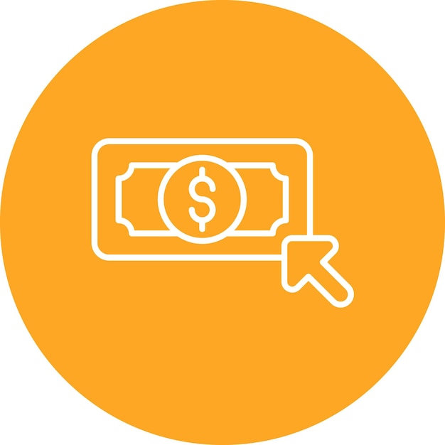 Pay Per Click icoon vector afbeelding Kan worden gebruikt voor Social Media Agency