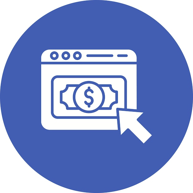 Pay Per Click vector icoon Kan worden gebruikt voor Marketing iconen