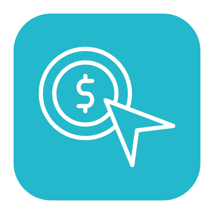 Vector pay per click vector illustration