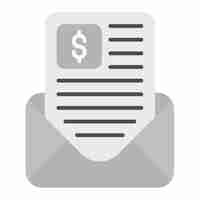 Vector pay slip icon vector image can be used for human resources