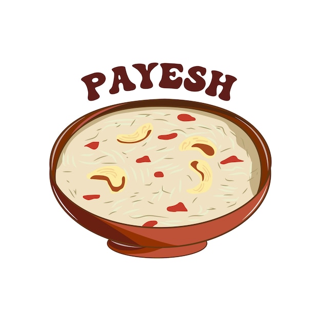 Vector payesh vector indian and bengali food