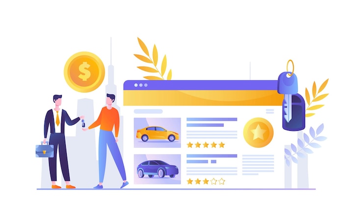 Vector paying credit for car