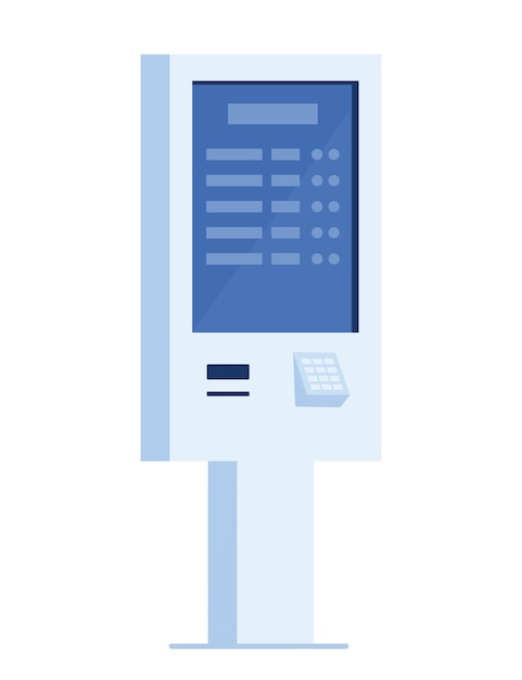 Payment and information electronic terminal with touch screen ATM Selfservice terminal