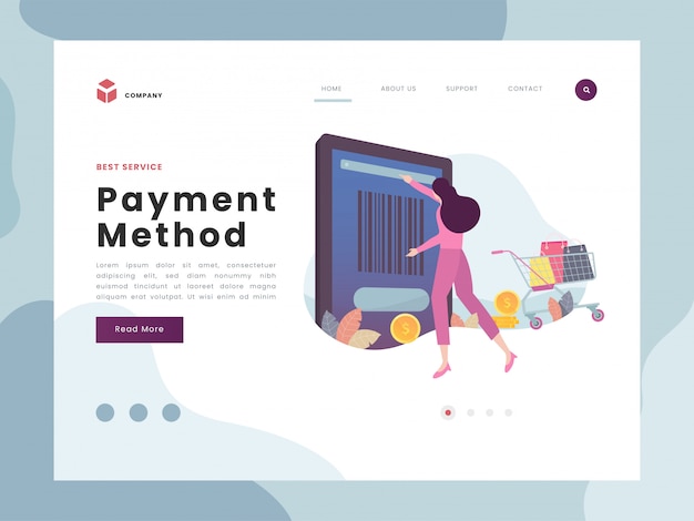 Payment landing page 