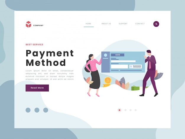 Payment landing page 