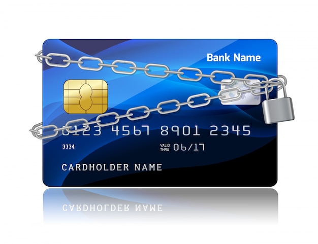 Payment security of credit card with chip