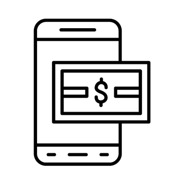 Payment Sent Line Illustration