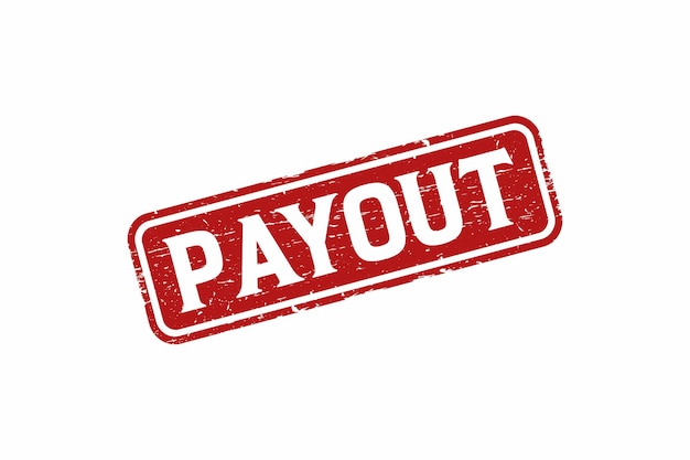 Payout square grunge stamp