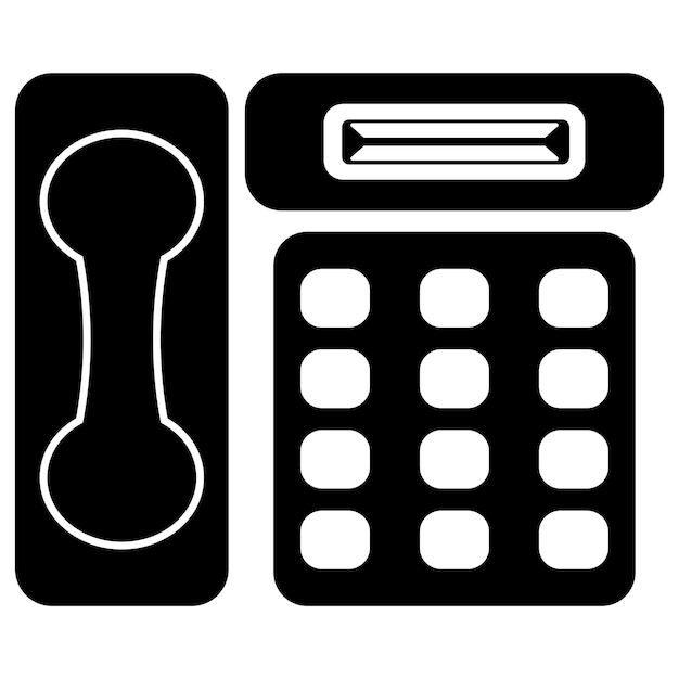 Payphone symbol icon logo vector illustration design template