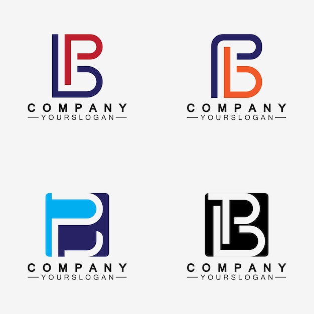 PB letter logo Creative and Minimalist Letter BP PB Logo Design