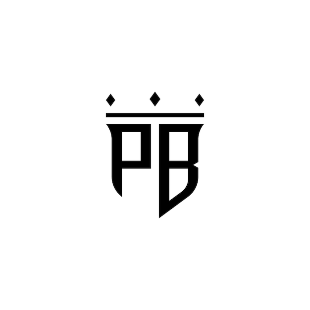PB monogram logo ontwerp letter tekst naam symbool monochroom logo alfabet karakter eenvoudig logo