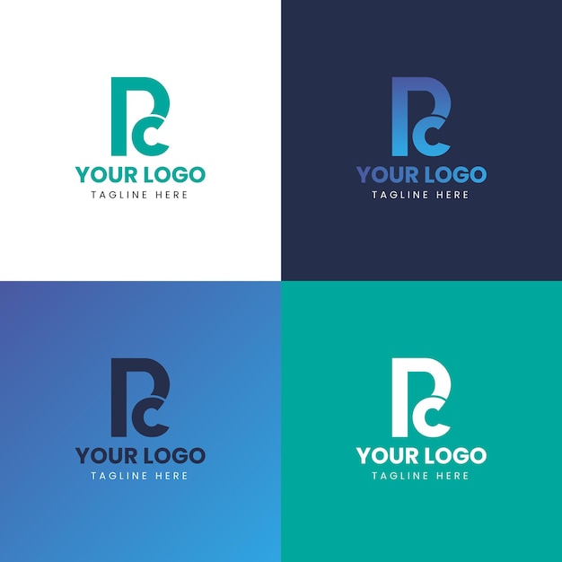 Vettore design del logo per pc per la tua azienda