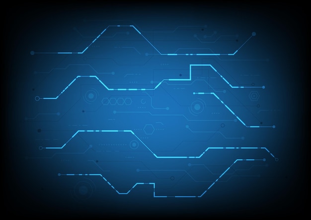 Pcb trace data transfer hightech technologie digitale achtergrond printplaat