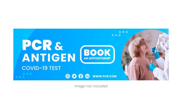 PCR- en antigeentest covid19 Facebook Twitter en linkedin Header