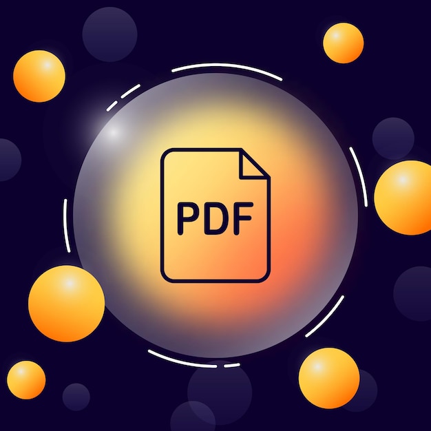 Значок Строки Файла Pdf Платная Информационная Галерея Изображение.