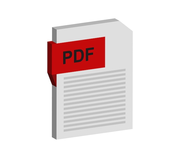 Vettore file in formato pdf