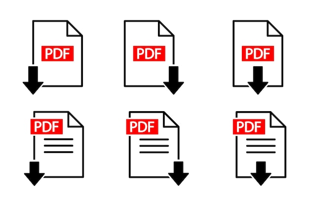 Вектор pdf иконки вектор