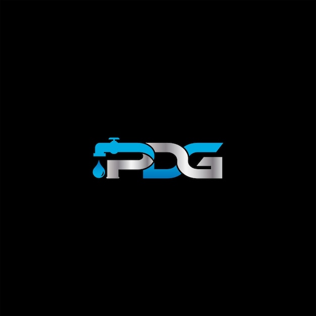 PDG plumbing logo design