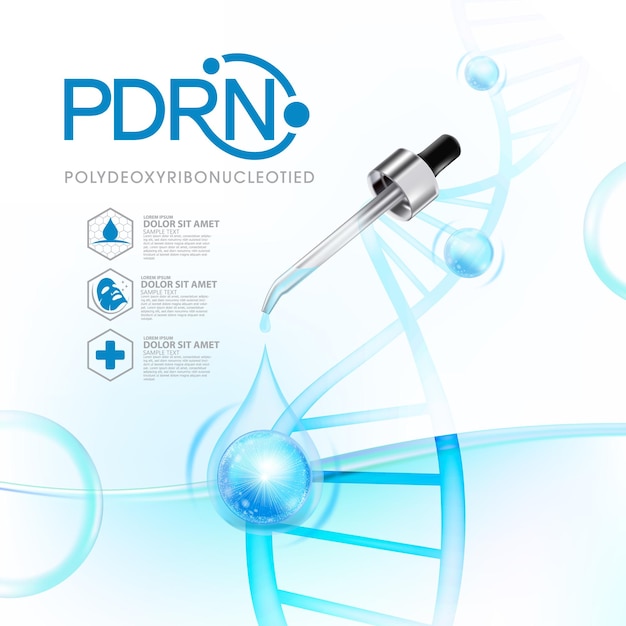PDRN 폴리데옥시리보뉴클레오타이드 세럼 피부 관리 화장품 DNA 연어