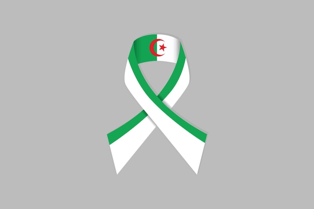 Мир для Алжира Слово с алжирской формой сердца Флаг Алжира оригинальный и простой флаг алжирского
