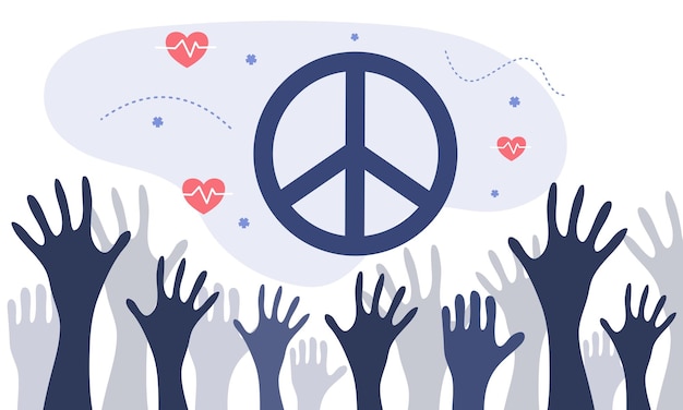 Peace day illustration vector design for day of peace event vector
