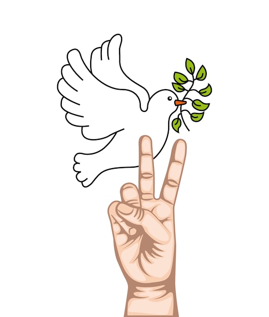 peace dove with olive branch