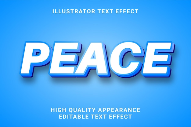 Peace Editable Text Style Effect