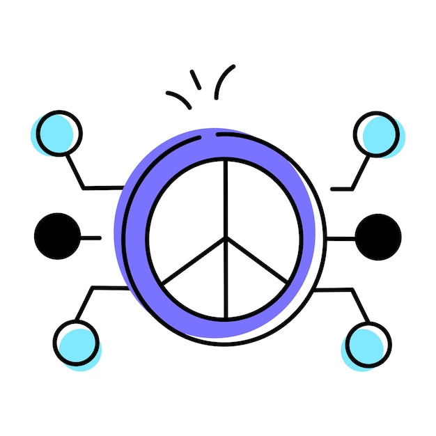 Peace and Harmony Doodle Icon