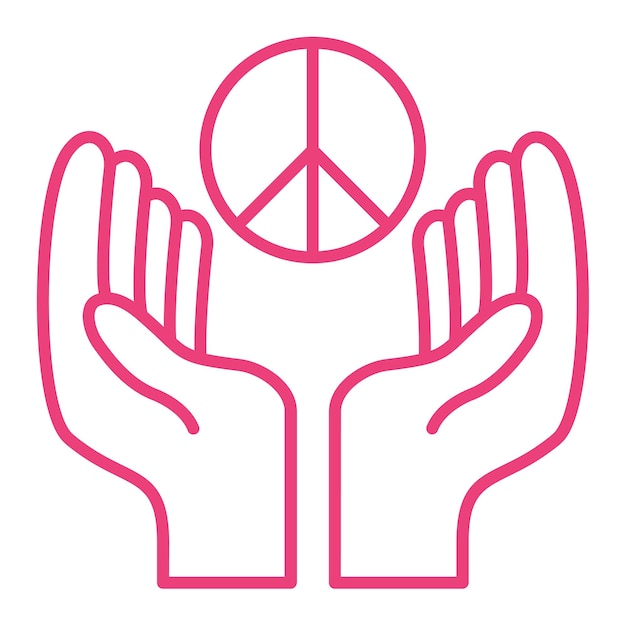 Vector peace icon