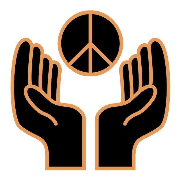 Vector peace icon