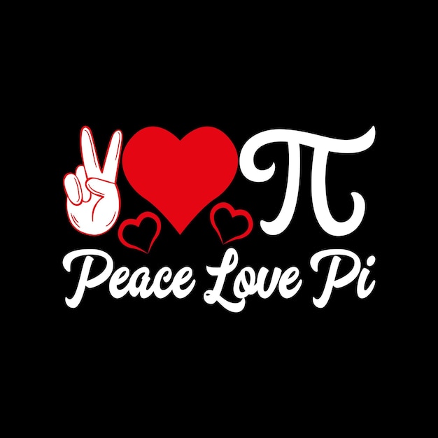 Vector peace love pi logo design