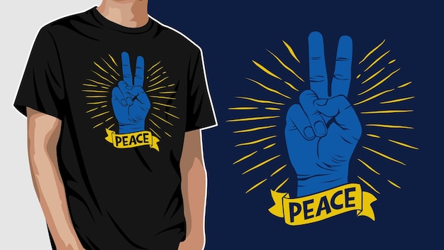 Peace oekraïne grafische tshirt