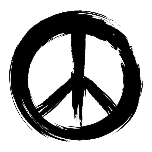 Знак мира знак мира в винтажном стиле