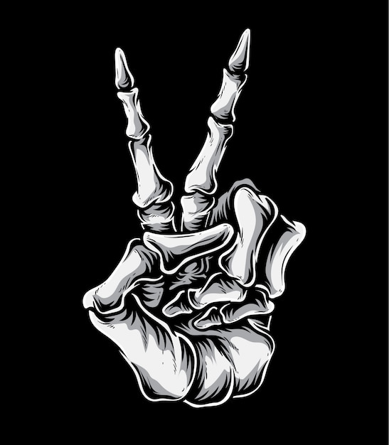 Skeleton Hand Rock Vectors & Illustrations For Free Download | Freepik