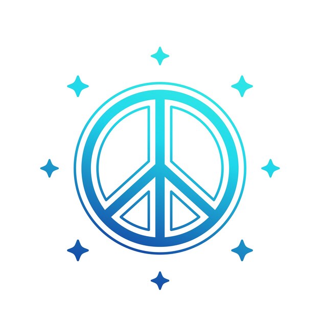 peace sign, vector