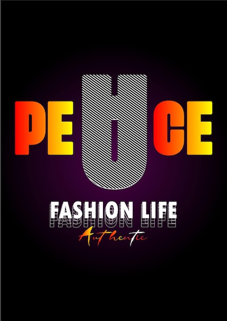 Peace Slogan tee graphic typography for print ilustration t shirt vector art vintage premium vector