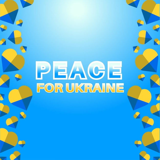 Vector peace for ukraine vector template