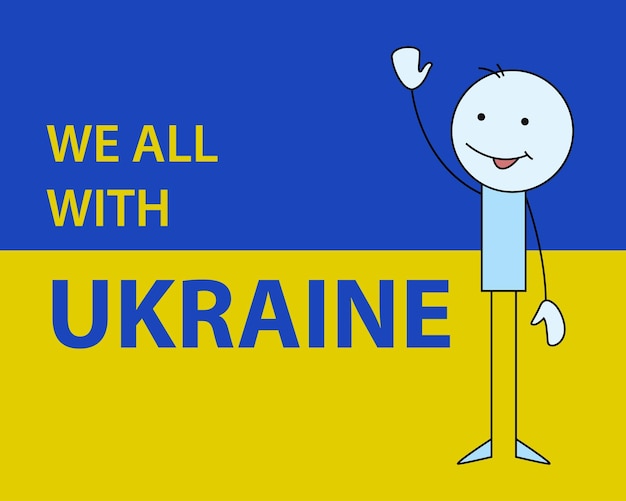 Vettore pace per la guerra in ucraina