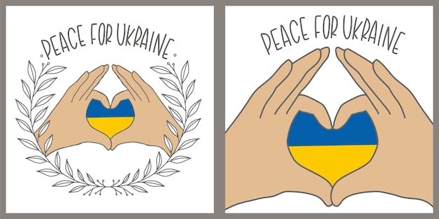 Vector peace for ukraine