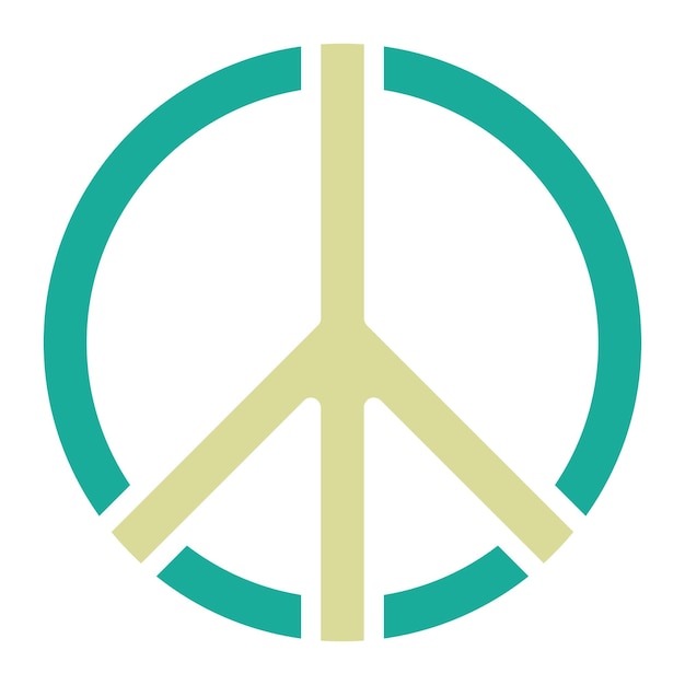 Icona vettoriale della pace illustrazione dell'icona della diplomazia