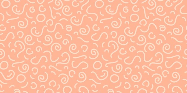 Peach Abstract seamless pattern Various shapes for wallpaper wrapping paper textile scrapbooking