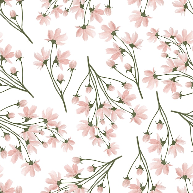 ベクトル 桃の花の花びらのパターン