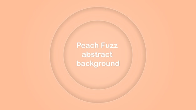 Peach Fuzz kleur van het jaar 2024 papier gesneden achtergrond