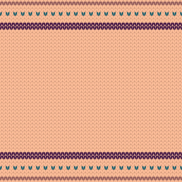 Vector peach fuzz trendy color 2024 knitted seamless pattern