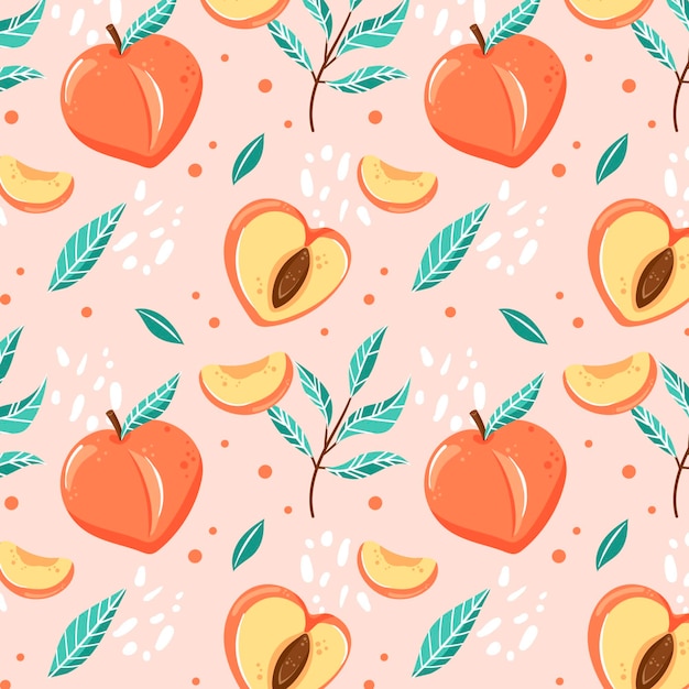 Peach pattern design