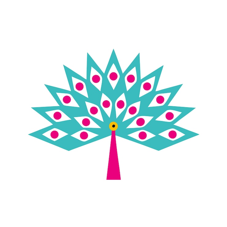 वेक्टर peacock glory logo