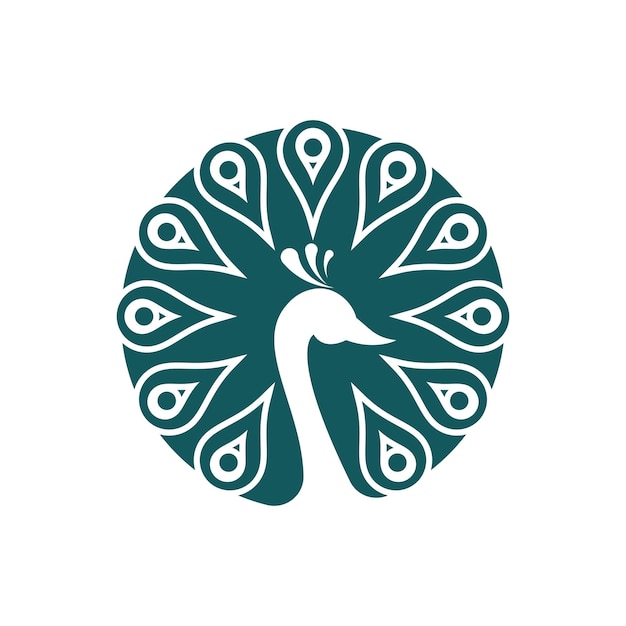 Peacock logo illustration