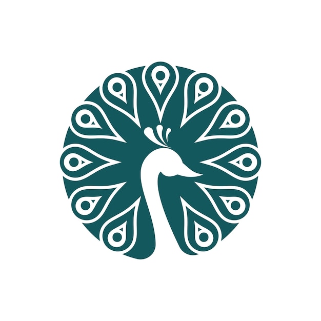 Premium Vector | Peacock logo illustration