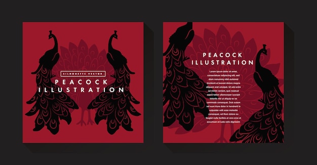 Peacock Vector Silhouette