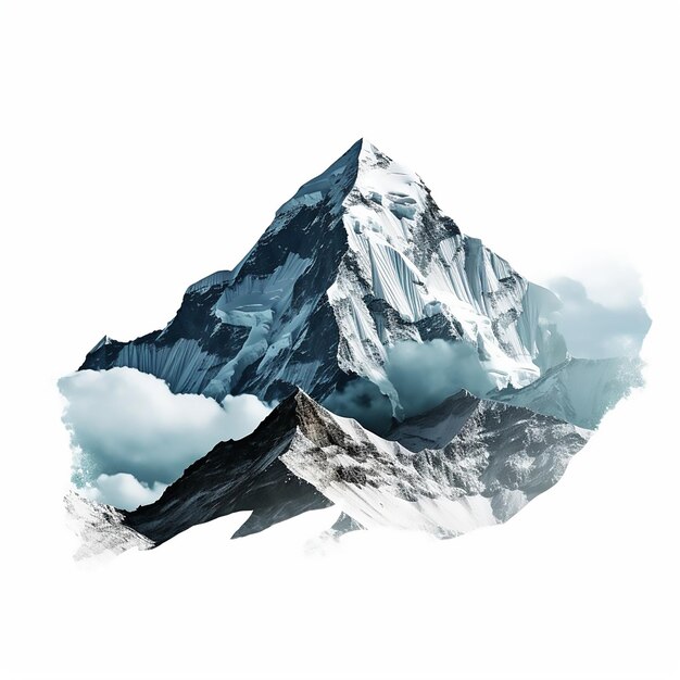 Premium Vector | Peak hiking panorama summit scenery ice base national
